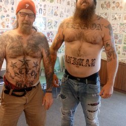 Main Line Tattooing - Me and Alex mugging for the camera
