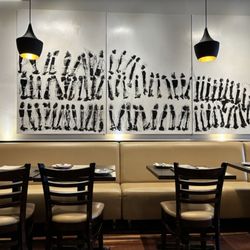 Herby Restaurant - Art work on one wall