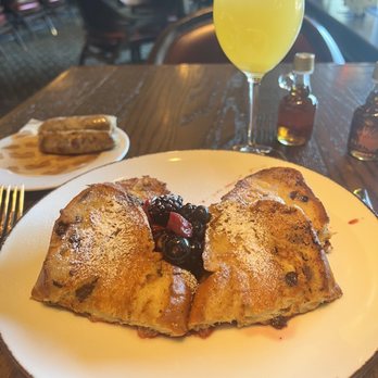 Rec Pier Chop House - French toast sausage and mimosa - Steakhouses Near Me - Baltimore, Maryland Rec Pier Chop House - French toast sausage and mimosa - Steakhouses Near Me - Baltimore, Maryland