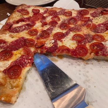 Romo's Pizza - Grandma Pizza with pepperoni - Pizza Near Me - Glenmont, New York Romo's Pizza - Grandma Pizza with pepperoni - Pizza Near Me - Glenmont, New York