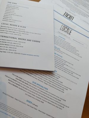 Menu photo 3 Locale London, XGL Menu photo 3 Locale London, XGL
