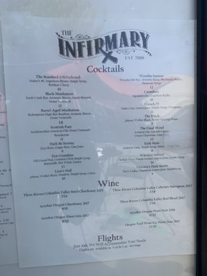 Menu photo 7 The Infirmary Vancouver, WA Menu photo 7 The Infirmary Vancouver, WA