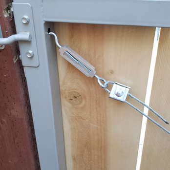 Coons' Fences - This is supposed to be tight to keep the gate in line.  It's looser than a guitar string. - Fences & Gates Near Me - Clovis, California