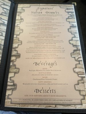 Menu photo 3 Vito's Italian Cuisine Kingman, AZ Menu photo 3 Vito's Italian Cuisine Kingman, AZ