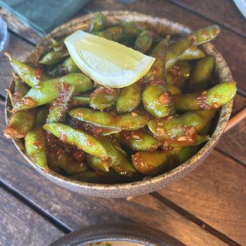 Soy Cowboy - Edamame with spicy chili sauce - Sushi Bars Near Me - Arlington, Texas Soy Cowboy - Edamame with spicy chili sauce - Sushi Bars Near Me - Arlington, Texas