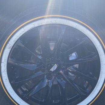 Discount Tire - Oily white walls, new tires after installation for Cadillac Escalade ESV (4 new tires) - Tires Near Me - Maricopa, Arizona