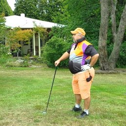 My grandpa is enjoying the golfing experience! My grandpa is enjoying the golfing experience!