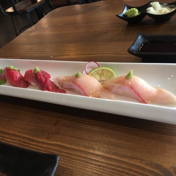 OJI Sushi & Sake Bar - Blue fin tuna and yellow tale toro.... presentation is amazing - Sushi Bars Near Me - Pasadena, California OJI Sushi & Sake Bar - Blue fin tuna and yellow tale toro.... presentation is amazing - Sushi Bars Near Me - Pasadena, California
