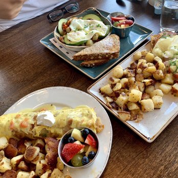 First Watch - Clockwise from the top: Farmhouse Hash, Classic Eggs Benedict, Chichichanga -- all delish - Breakfast & Brunch Near Me - Cherry Hill, New Jersey First Watch - Clockwise from the top: Farmhouse Hash, Classic Eggs Benedict, Chichichanga -- all delish - Breakfast & Brunch Near Me - Cherry Hill, New Jersey