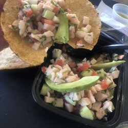 Palo Fierro Mexican Food - Fish ceviche tostada