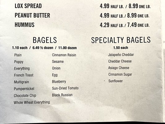 Menu photo 4 Goldberg's Bagels West Hartford, CT Menu photo 4 Goldberg's Bagels West Hartford, CT