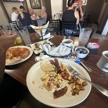 Lino's Mexican Cuisine - My breakfast was made to order bacon & eggs  tasted so fresh like from local farm. Potatoes were well cooked and seasoned! - Mexican Near Me - Bakersfield, California