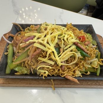 Uncle Cha Fusion Cafe - Sizzling Ham Fried Instant Noodles - Asian Fusion Near Me - Milpitas, California Uncle Cha Fusion Cafe - Sizzling Ham Fried Instant Noodles - Asian Fusion Near Me - Milpitas, California