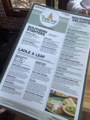 Menu photo 1 The String Bean Restaurant Richardson, TX Menu photo 1 The String Bean Restaurant Richardson, TX