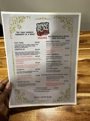 Menu photo 5 Wrap And roll kitchen North Augusta, SC Menu photo 5 Wrap And roll kitchen North Augusta, SC