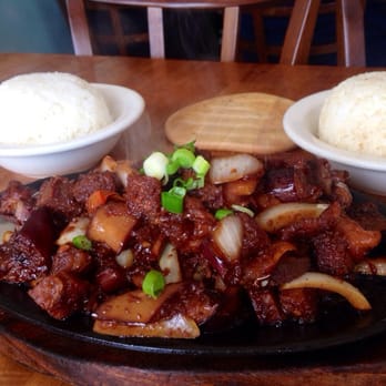 Chibog - So dang good! Sizzling Pork Binagaoongan with Talong! - Filipino Near Me - Daly City, California
