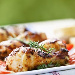Corky's Catering - Herb roasted chicken.