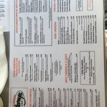 Clary's Cafe - Breakfast Menu (try the Country Omelette for a fun twist on breakfast!) - Breakfast & Brunch Near Me - Savannah, Georgia