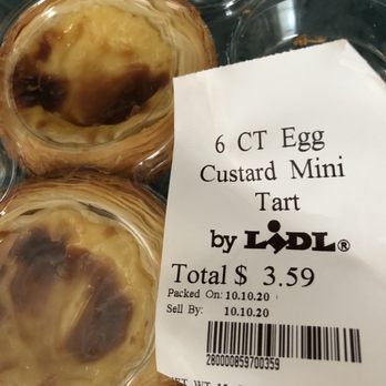 Lidl - Good tasty egg tart on the sweeter side than Asian style egg tart.  It has a different crust, but it is also crispy and flaky. - Grocery Near Me - North Brunswick Township, New Jersey