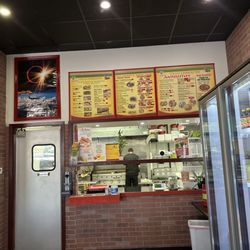 Tacos Sabrositos - The menu board where you order too.