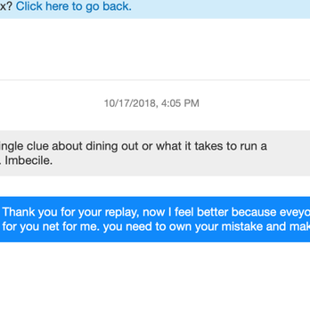 Bacari W 3rd - Restaurant calling guest Imbecile because review was 3 stars only - Breakfast & Brunch Near Me - Los Angeles, California