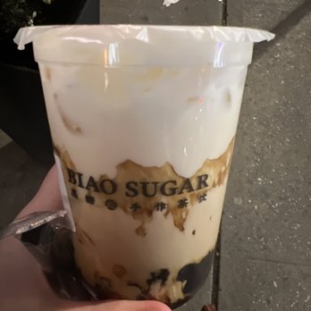 Biao Sugar - Brown sugar boba with milk foam - Bubble Tea Near Me - New York, New York