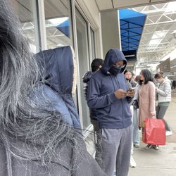 Burberry - Standing in line to get inside.