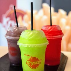 Krystal - Grape, green apple, & Fruit Punch made with sprite.