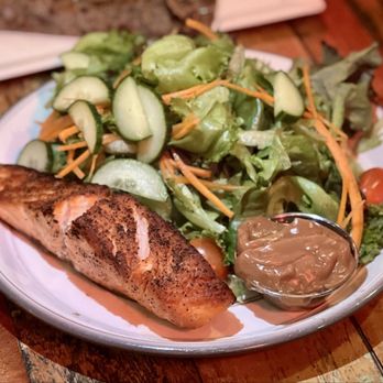 Vesta Rooftop Kitchen - Casa salad with grilled salmon - Breakfast & Brunch Near Me - Bethel, Connecticut Vesta Rooftop Kitchen - Casa salad with grilled salmon - Breakfast & Brunch Near Me - Bethel, Connecticut