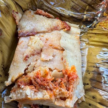 Tamales Mireya - Banana Leaf Pork Tamale (Puerco - Salsa Roja) - Food Trucks Near Me - Garden Grove, California Tamales Mireya - Banana Leaf Pork Tamale (Puerco - Salsa Roja) - Food Trucks Near Me - Garden Grove, California