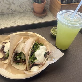 Parsley Modern Mediterranean - 3 taco beef shawarma taco - Mediterranean Near Me - Las Vegas, Nevada