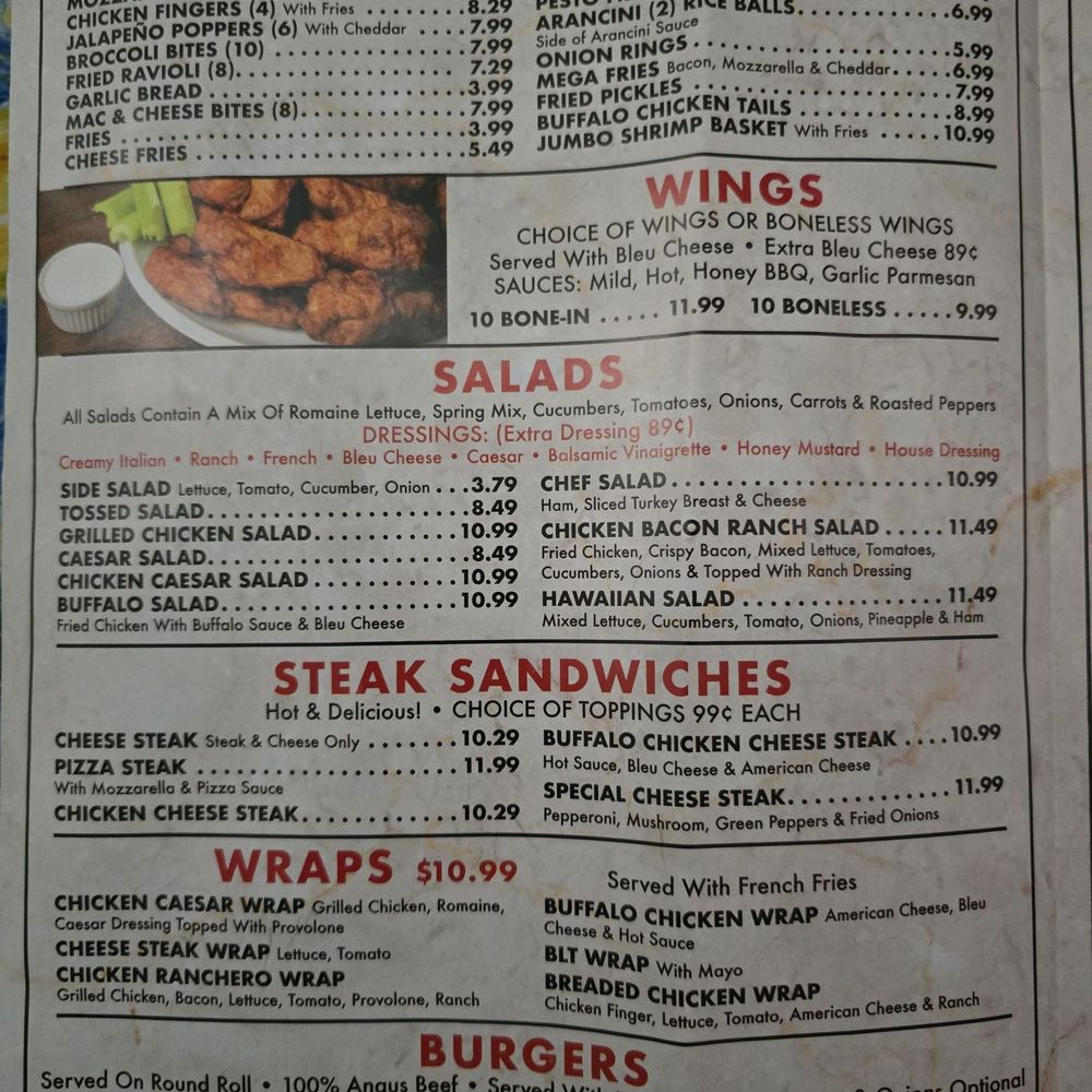 Fratelli's Pizza - Menu as of 5/29/25 - Salad Near Me - Myrtle Beach, South Carolina