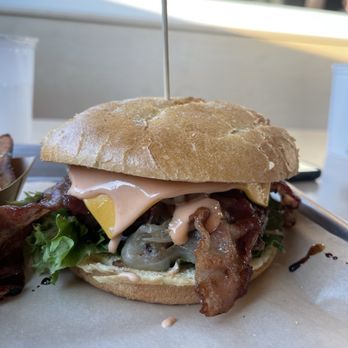 Seven Brothers - a bacon, cheese, and lettuce sandwich - Burgers Near Me - Pleasant Grove, Utah