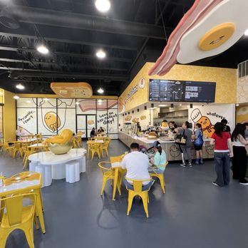 Gudetama Cafe - Inside - Cafes Near Me - Buena Park, California