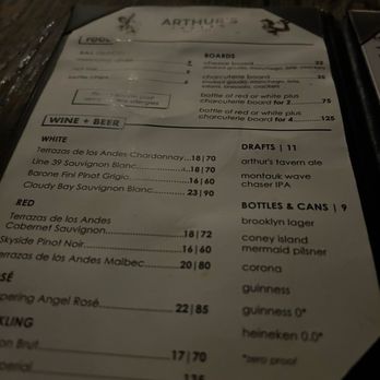 Arthur's Tavern - Menu - Jazz & Blues Near Me - New York, New York