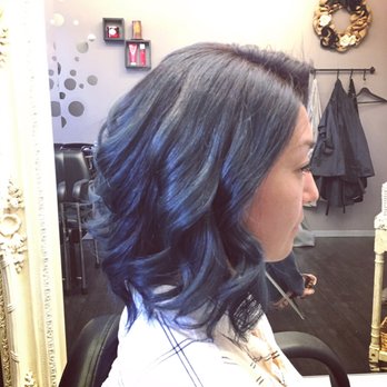 Cotton Hair Studio - Blue gradation color - Hair Stylists Near Me - West Hollywood, California Cotton Hair Studio - Blue gradation color - Hair Stylists Near Me - West Hollywood, California