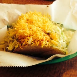 Rudy's Tacos - 3 hard shell beef tacos