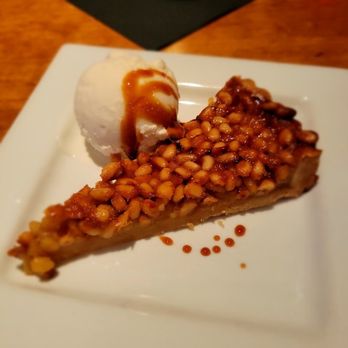 Osteria Papavero - Pine nut pie with sour cream ice cream. Delicious! - Italian Near Me - Madison, Wisconsin Osteria Papavero - Pine nut pie with sour cream ice cream. Delicious! - Italian Near Me - Madison, Wisconsin