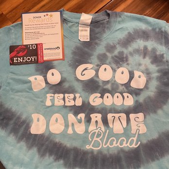 OneBlood Deerwood Park Donor Center - Tie Dye Shirt - Blood & Plasma Donation Centers Near Me - Jacksonville, Florida OneBlood Deerwood Park Donor Center - Tie Dye Shirt - Blood & Plasma Donation Centers Near Me - Jacksonville, Florida