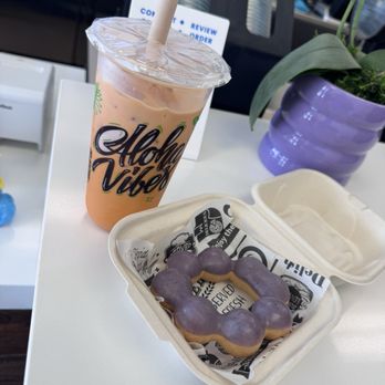 Lilikoi Boba - Ube Donut Thai Tea - Bubble Tea Near Me - Seaside, California