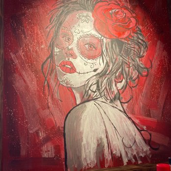 Bone Yard Cantina - Artwork by our table - Mexican Near Me - Warwick, New York Bone Yard Cantina - Artwork by our table - Mexican Near Me - Warwick, New York