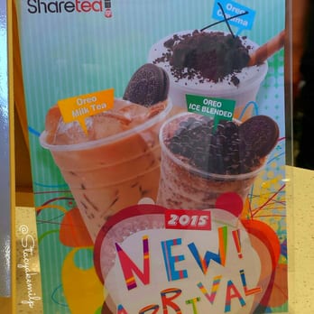 Sharetea - NEW! Oreo drinks now!! Oreo Milk Tea: Regular Milk Tea w\Oreos. Oreo Ice Blended: Okinawa Milk Tea w\pearls and Oreo. - Coffee & Tea Near Me - San Jose, California Sharetea - NEW! Oreo drinks now!! Oreo Milk Tea: Regular Milk Tea w\Oreos. Oreo Ice Blended: Okinawa Milk Tea w\pearls and Oreo. - Coffee & Tea Near Me - San Jose, California