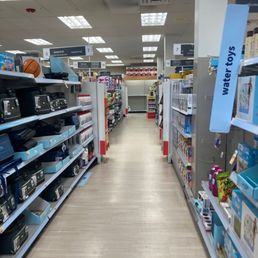 the aisles of a grocery store