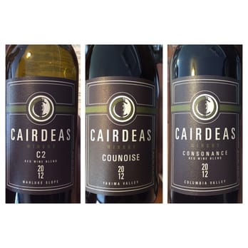Cairdeas Winery - Three of the Reds we tasted - Wineries Near Me - Manson, Washington