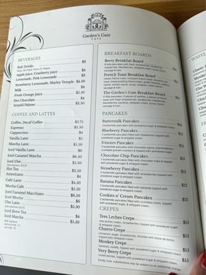 Menu photo 5 Garden's Gate Cafe San Jose, CA Menu photo 5 Garden's Gate Cafe San Jose, CA