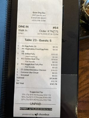 Menu photo 7 Quan Ong Sau Everett, WA Menu photo 7 Quan Ong Sau Everett, WA