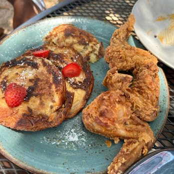 Lucille's - The croissant French toast was the best thing we ate, it's delicious. - New American Near Me - Houston, Texas Lucille's - The croissant French toast was the best thing we ate, it's delicious. - New American Near Me - Houston, Texas