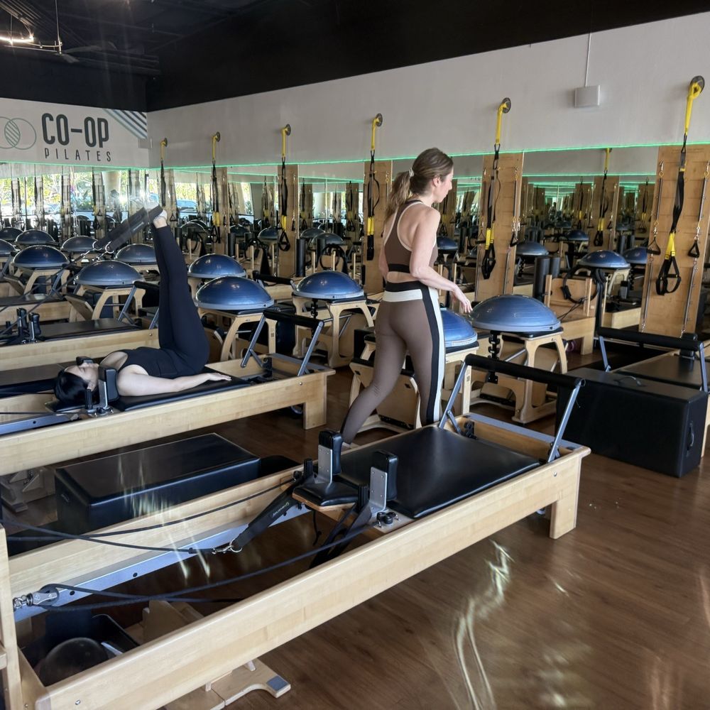 Co-Op Pilates - interior, studio space, 12 reformers - Pilates Near Me - Irvine, California