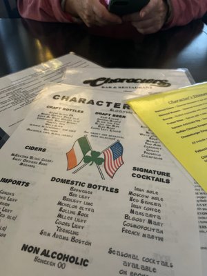 Menu photo 4 Characters Sloatsburg, NY Menu photo 4 Characters Sloatsburg, NY