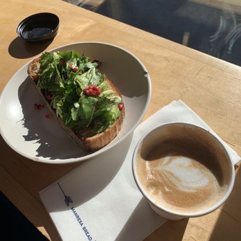 Manresa Bread  - Cappuccino and avocado toast - Breakfast & Brunch Near Me - Campbell, California